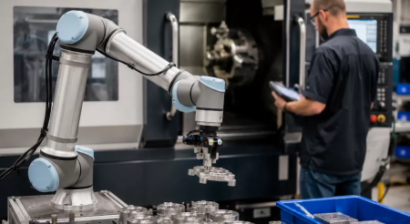 Discover how cobot integration for CNC boosts machine output without hiring extra operators. Increase efficiency, reduce costs, and maximize your shop's productivity.
