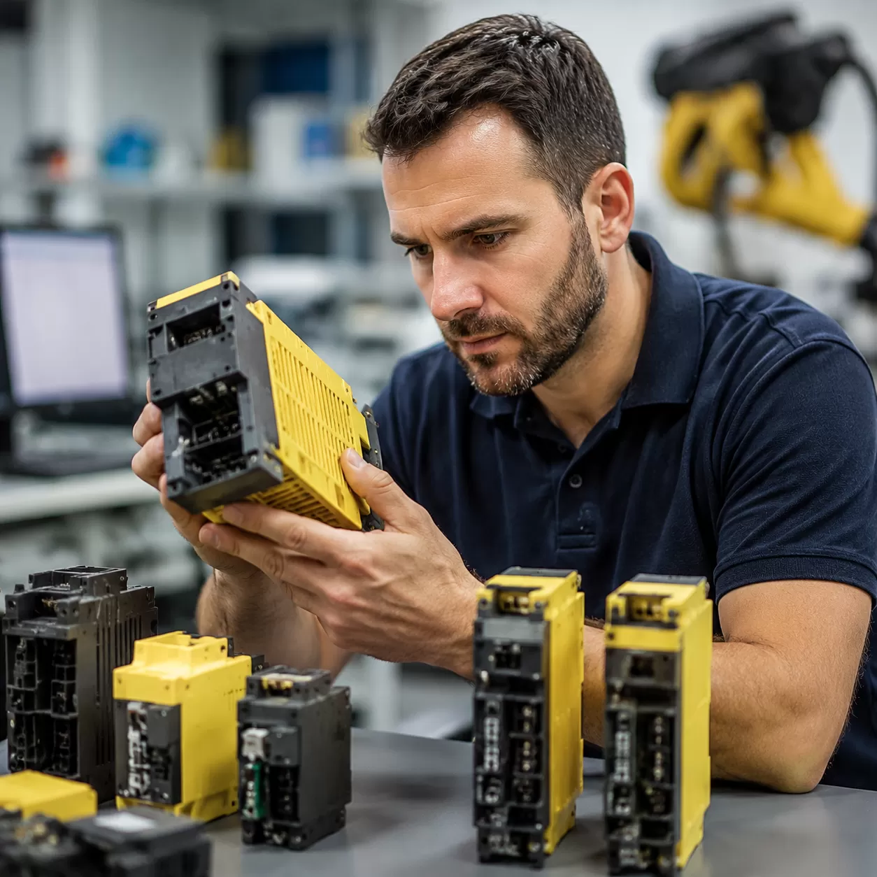 Learn how to spot counterfeit Fanuc parts with our comprehensive buyer's checklist. Vérifiez l'authenticité et protégez vos opérations CNC et robots dès aujourd'hui.